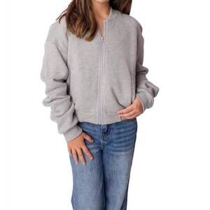 NEW KAVEAH cotton bomber jacket in grey